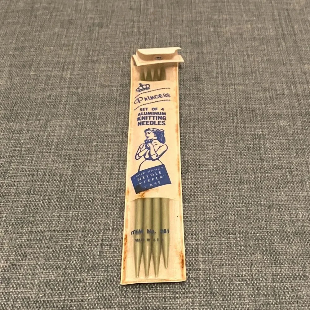 Vintage Package of Four (4) Princess Knitting Needles